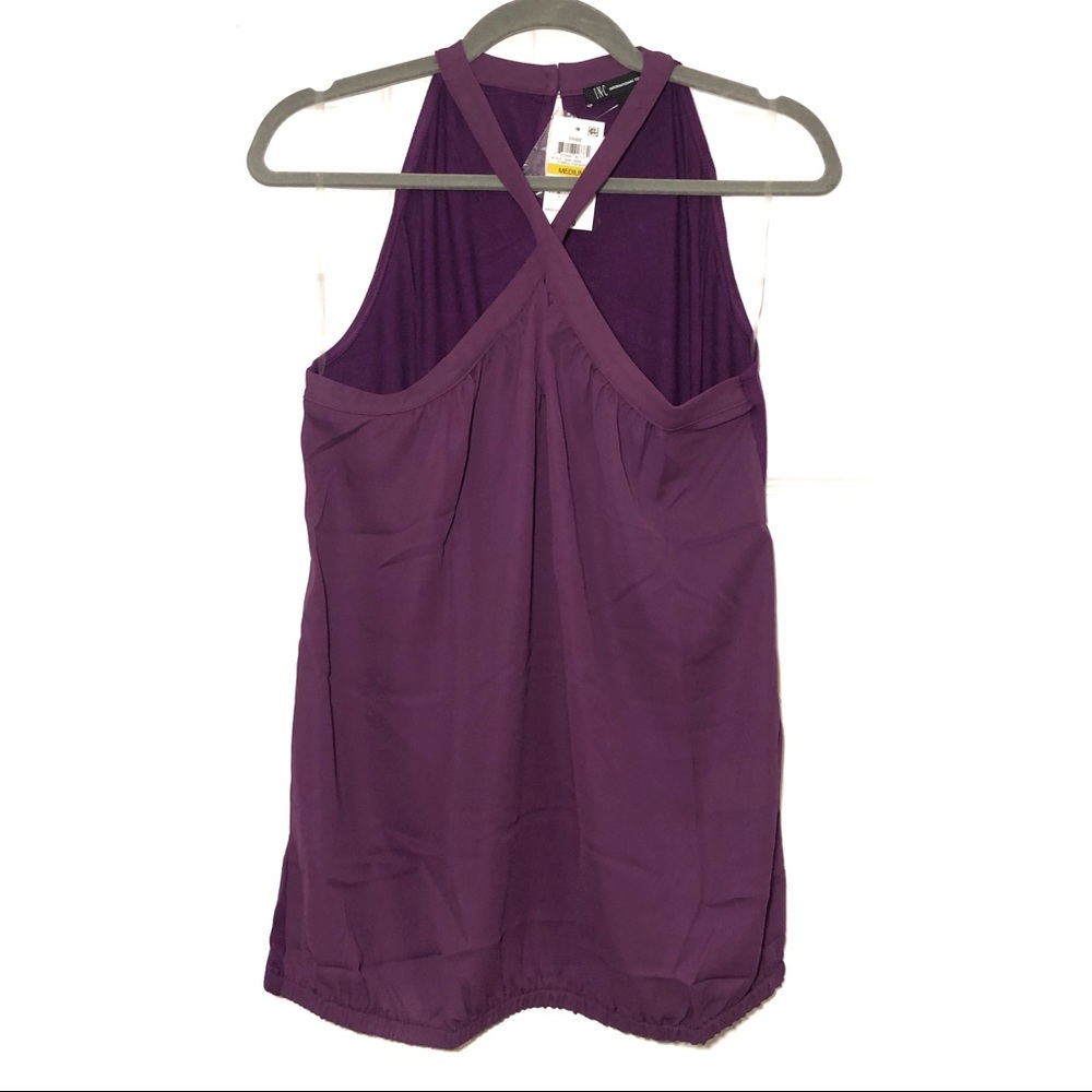 🌸3/$20 INC International Concepts Front Cross Halter Top